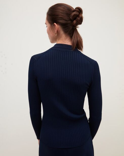 Gilet Laura bleu marine
