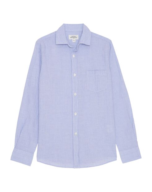 Chemise Paul texturée bleue