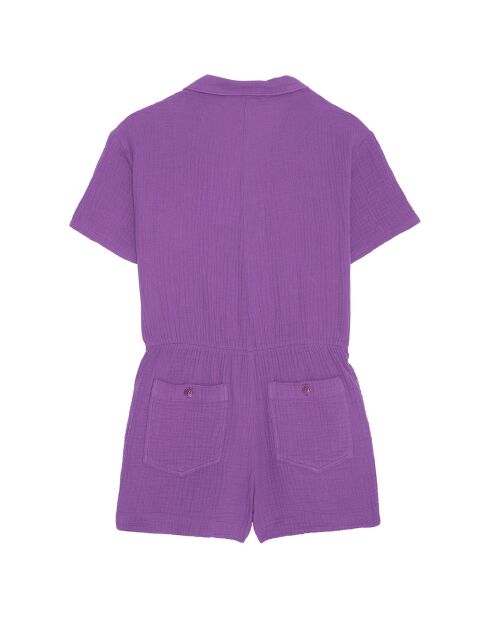Combinaison en Gaze de Coton Suki violette