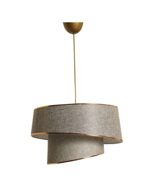 Barette kroonluchter in beige/goud - 70 cm