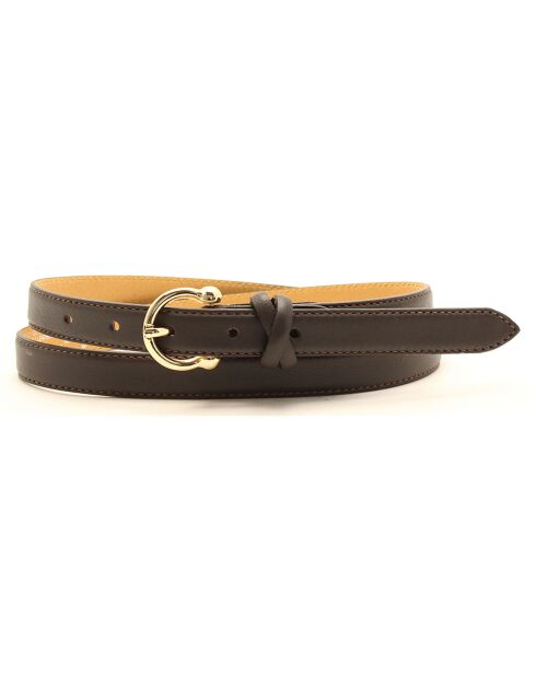 Ceinture en Cuir marron