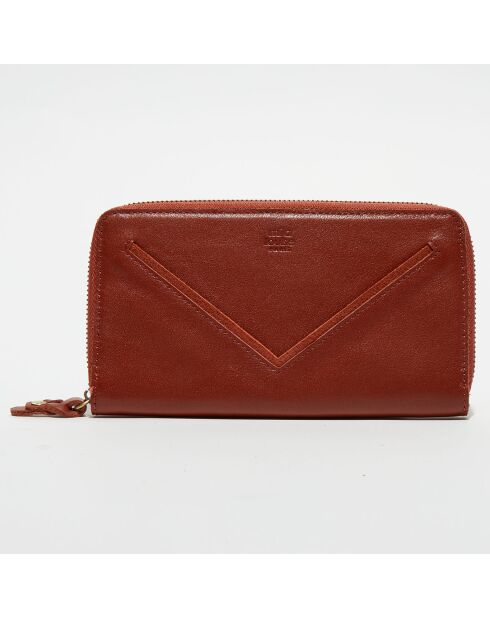 Compagnon en Cuir Oline rouge - 20x11 cm