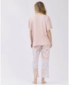 Pyjama 7/8ème Fancy rose