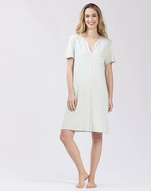 Chemise de nuit Fancy vert d'eau