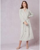 Peignoir en bouclette éponge Cassandre gris