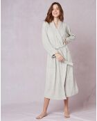 Peignoir en bouclette éponge Cassandre gris