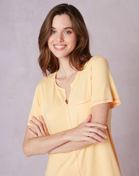 Chemise de nuit Fancy jaune