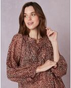 Kaftan 100% Voile de Coton Kalahari marron