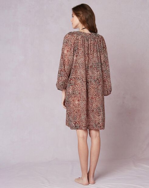 Kaftan 100% Voile de Coton Kalahari marron