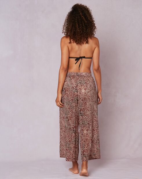 7/8 broek 100% katoen Kalahari bruin voile