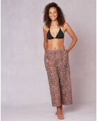 7/8 broek 100% katoen Kalahari bruin voile