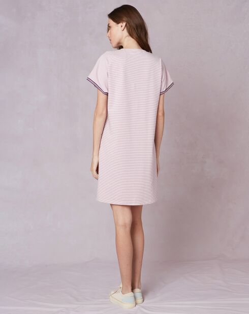 Nachthemd Toudoux lila/ecru