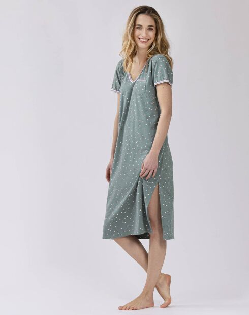 Chemise de nuit Morning verte