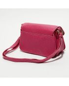 Sac bandoulière en Cuir Robi rose - 25 cmx17x11 cm