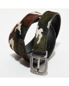 Ceinture en Cuir Poulain camouflage