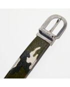 Ceinture en Cuir Poulain camouflage