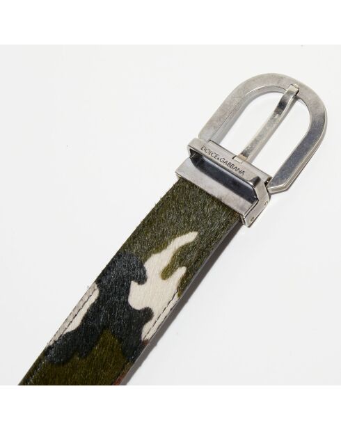 Ceinture en Cuir Poulain camouflage