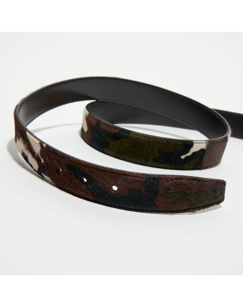 Ceinture en Cuir Poulain camouflage