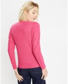 Pull en Maille fine col rond Fanny rose