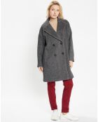 Manteau en Laine mélangée Boum gris