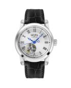 Montre Madison Homme Automatique en Cuir noire