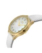 Montre Morcote Femme Quartz en Cuir & Diamants 1.3 ct blanche