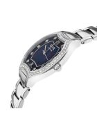 Montre Lugano Femme Quartz en Acier & Diamants 1.35 ct argentée