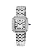 Montre Bellagio Femme Quartz en Acier & Diamants 0.04 ct argentée