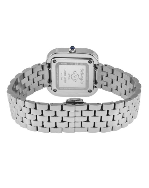 Montre Bellagio Femme Quartz en Acier & Diamants 0.04 ct argentée