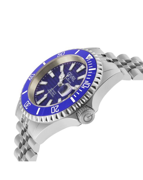 Chambers automatisch zilverkleurig stalen horloge voor heren