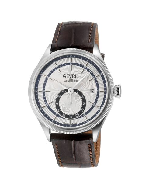 Orologio automatico in pelle marrone da uomo Empire