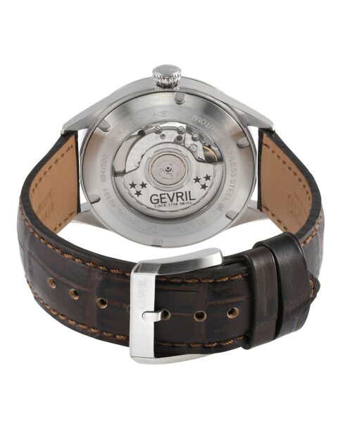 Orologio automatico in pelle marrone da uomo Empire