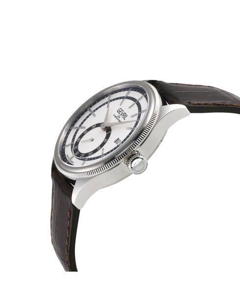 Orologio automatico in pelle marrone da uomo Empire