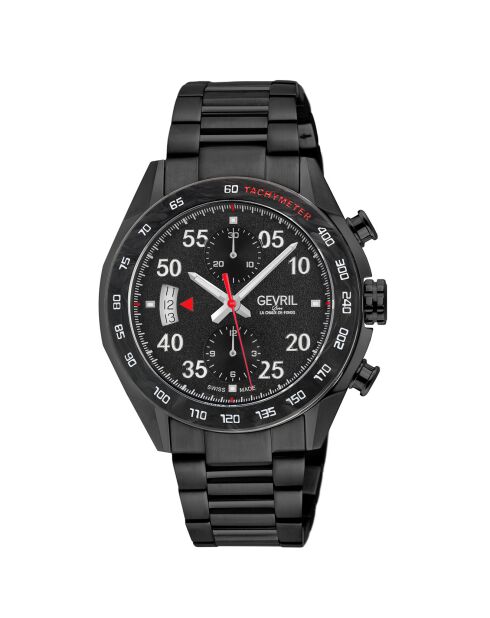 Montre Ascari Chronograph Homme Automatique en Acier noire