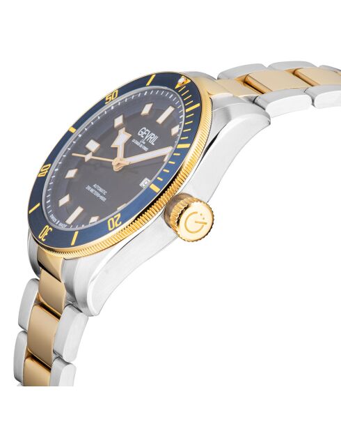 Yorkville automatisch zilver/goud stalen herenhorloge