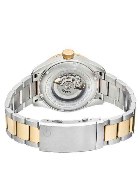 Yorkville automatisch zilver/goud stalen herenhorloge