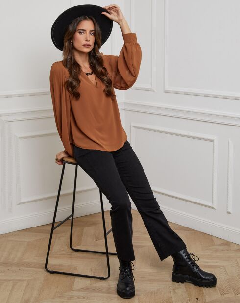 Chemisier Charlotte camel