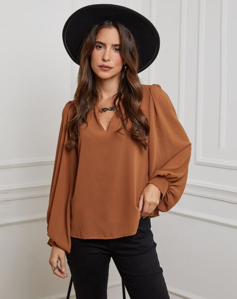 Chemisier Charlotte camel