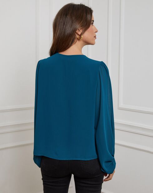 Chemisier Charlotte bleu canard
