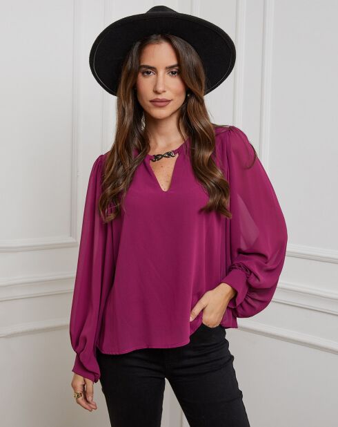 Chemisier Charlotte prune
