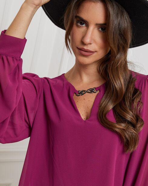 Chemisier Charlotte prune