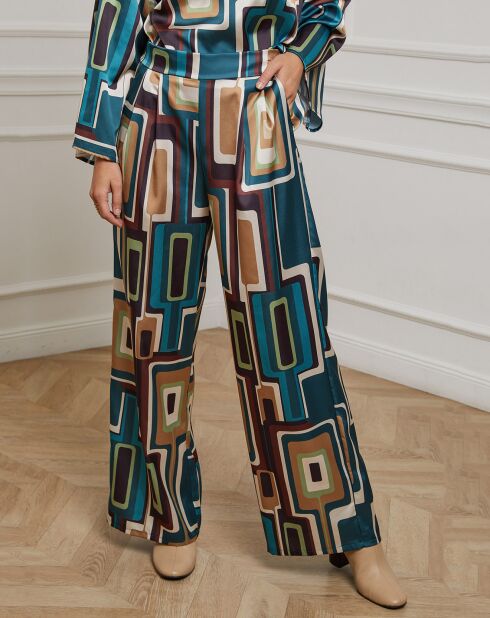 Pantalon Paola bleu canard
