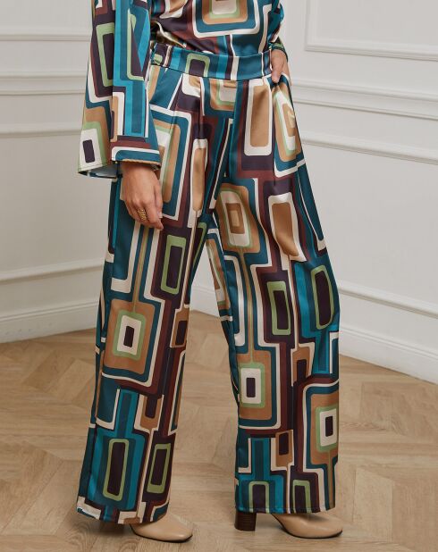 Pantalon Paola bleu canard