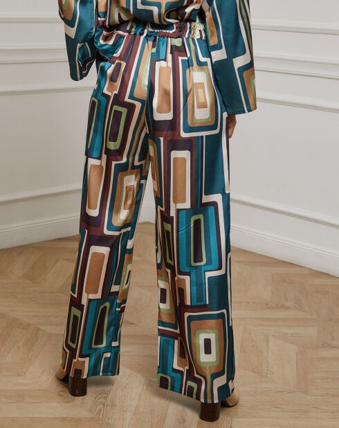 Pantalon Paola bleu canard