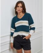 Pull Mathilde bleu canard