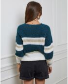 Pull Mathilde bleu canard
