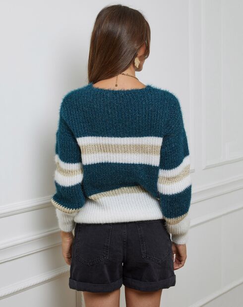 Pull Mathilde bleu canard