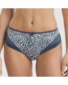 Culotte en Microfibre & Tulle Generous Dim zèbre noir/blanc