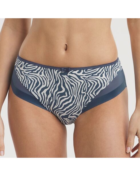 Culotte en Microfibre & Tulle Generous Dim zèbre noir/blanc