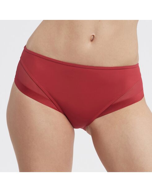 Culotte en Microfibre & Tulle Generous rouge